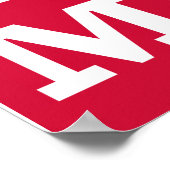 Deense vlag poster (Hoek)