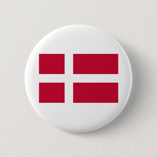 Deense vlag ronde button 5,7 cm (Voorkant)