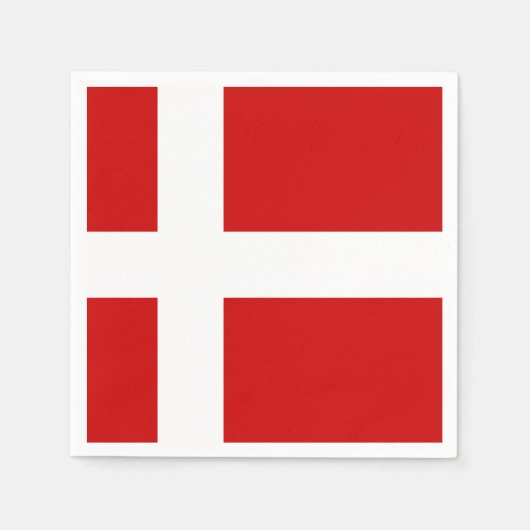 Deense vlag servetten (Voorkant)