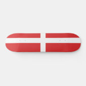 Deense vlag skateboard (Horizontaal)