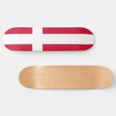 Deense vlag skateboard (Horizontaal)