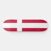 Deense vlag skateboard (Horizontaal)