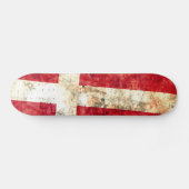 Deense vlag skateboard (Horizontaal)