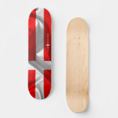 Deense vlag skateboard (Voorkant)
