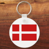 Deense vlag sleutelhanger (Voorkant)