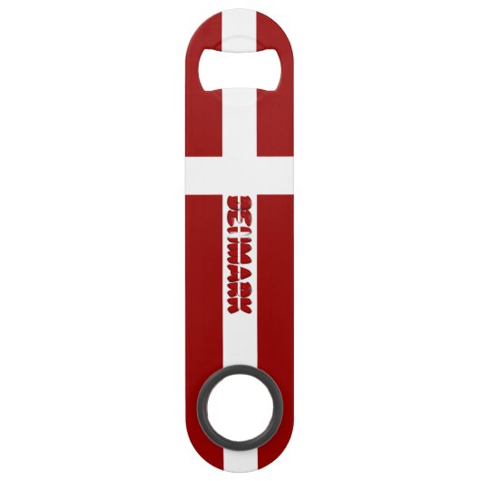 Deense vlag speed flessenopener (Voorkant)