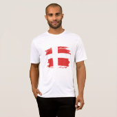 Deense vlag t-shirt (Voorkant volledig)