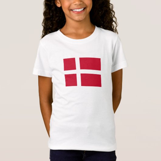 Deense vlag t-shirt (Voorkant)
