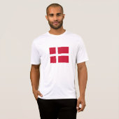 Deense vlag t-shirt (Voorkant volledig)