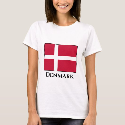 Deense vlag t-shirt (Voorkant)