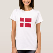 Deense vlag t-shirt (Voorkant)