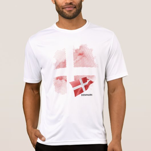 Deense vlag t-shirt (Voorkant)