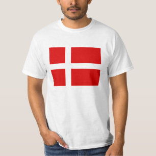 Deense vlag t shirten voor Denemarken T-shirt