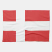 Deense vlag theedoek (Horizontaal)