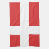 Deense vlag theedoek (Verticaal)