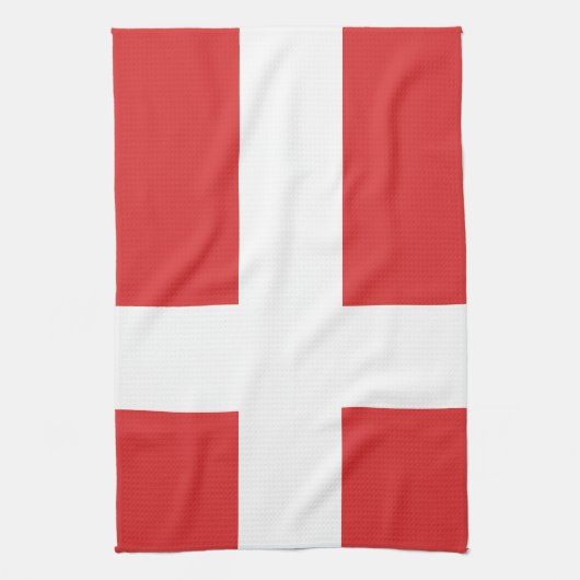 Deense vlag theedoek (Verticaal)
