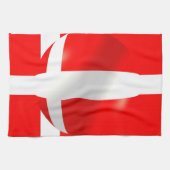 Deense vlag theedoek (Horizontaal)