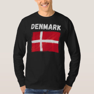 Deense vlag vlag Vlaggenfeestdag Grunge Deense vl T-shirt