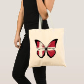 Deense vlag voor botervliegen tote bag (Voorkant (product))