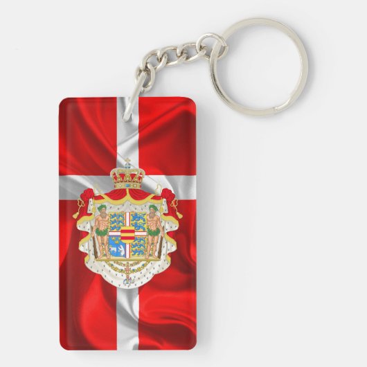Deense vlag — wapenstilstand sleutelhanger (achterkant)