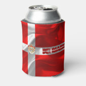 Deense wapenschild blikjeskoeler (Blikje Achterkant)