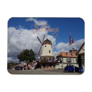 Deense Windmill Solvang California Souvenir Magneet