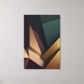 Deep Abstract Geometry Canvas Afdruk (Voorkant)