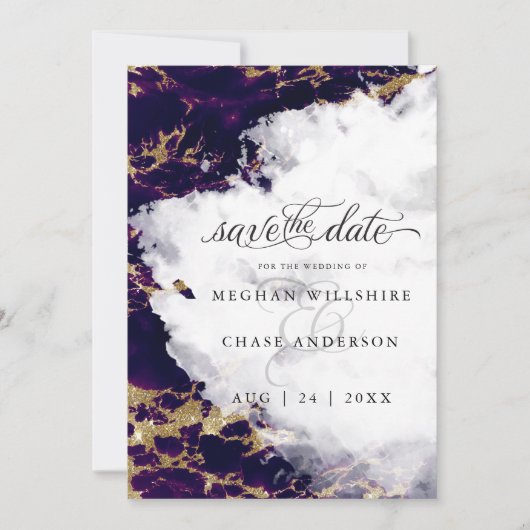 Deep Amethyst Waterverf Geode Barefoot Bride™ (Voorkant)