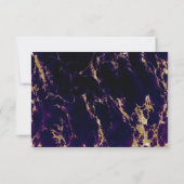 Deep Amethyst Waterverf Geode Barefoot Bride™ Kaart (Achterkant)