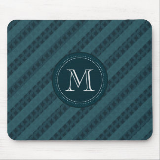 Deep Aqua Navy Blue Attractive Classy Pattern Muismat