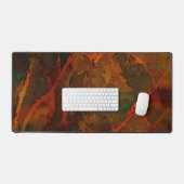 Deep Autumn Rich Aardse Abstracte Herfst Bureaumat (Keyboard & Muis)