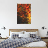 Deep Autumn Rich Aardse Abstracte Herfst Canvas Afdruk (Insitu (Slaapkamer))