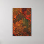 Deep Autumn Rich Aardse Abstracte Herfst Canvas Afdruk (Voorkant)