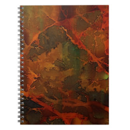 Deep Autumn Rich Aardse Abstracte Herfst Notitieboek