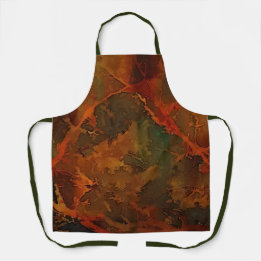 Deep Autumn Rich Aardse Abstracte Herfst Schort
