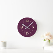 Deep Berry Wall Clock Ronde Klok (Huis)