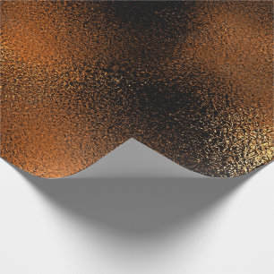 Deep Black Gold Glass Ice Glam Cadeaupapier