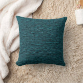 Deep Blauwgroen Brick Pattern Lumbar en Sierkussen (Deken)