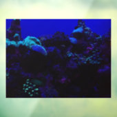 Deep Blue Aquarium scene window cling Raamsticker (Vel 3)