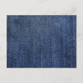 Deep Blue Denim Print Briefkaart