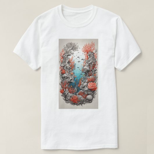 Deep Blue Design: Ocean-Theme T-Shirt Collectie (Design voorkant)