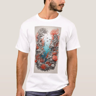 Deep Blue Design: Ocean-Theme T-Shirt Collectie