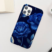 Deep Blue Flower Zee gepersonaliseerde telefoonhoe Case-Mate iPhone Case