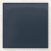 Deep Blue Glazen Onderzetter (Voorkant)