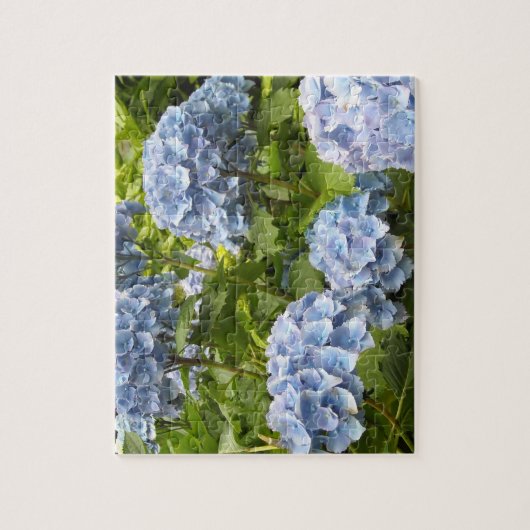 Deep Blue Hydrangeas Legpuzzel (Verticaal)