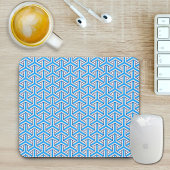 Deep Blue Japanese Pattern Mouse Pad Muismat