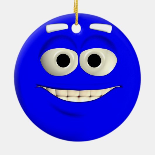 Deep Blue Keramisch Ornament (Achterkant)