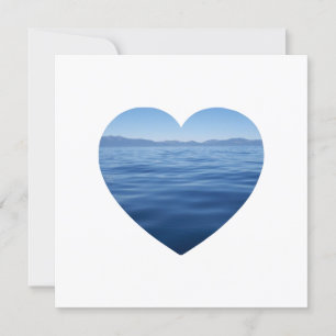Deep Blue Lake Tahoe Heart Foto Save the Date