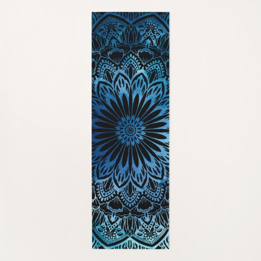 Deep Blue Mandala Yogamat (Voorkant)