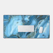 Deep Blue Marmer Bureaumat (Keyboard & Muis)